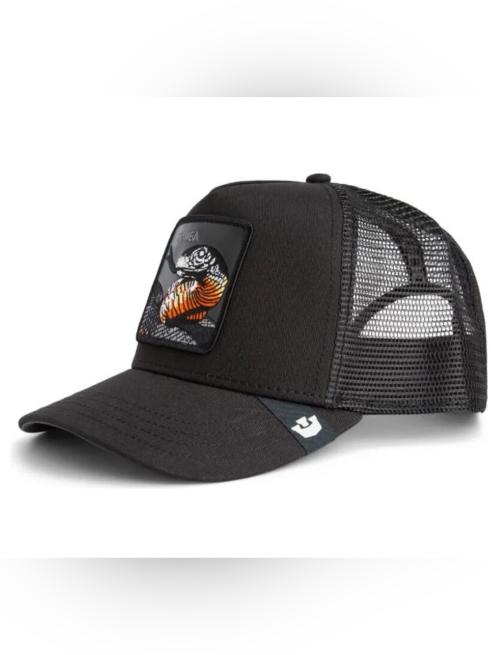 Goorin Bros Mamba Patch Trucker Hat - Black & Orange